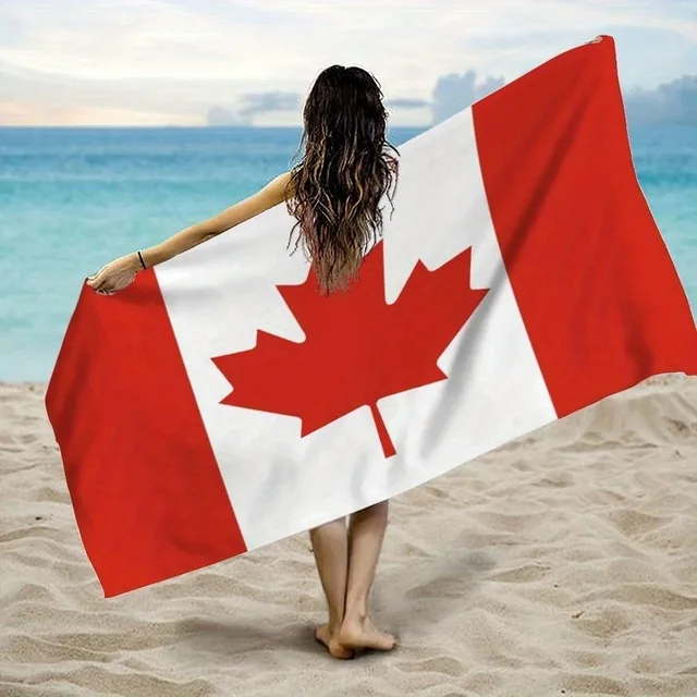 Canada Flag Beach Towel: Perfect for Sunny Seaside Adventures! Suitable for towels, bath towels, beach towels Canada Flag Beach Towel: Perfect for Sunny Seaside Adventures! Suitable for towels, bath towels, beach towels