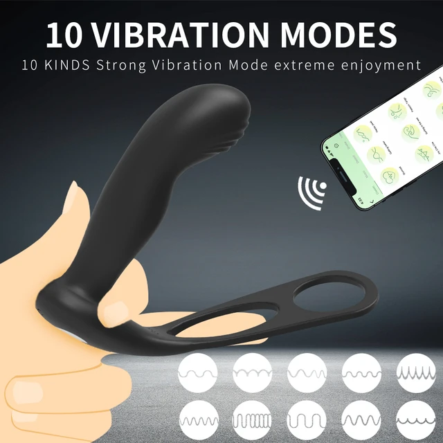 Sans fil Bluetooth Anal Sex Toy Vibrateur Silicone Double Cock
