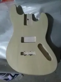 

Yellow semi-finished guitar body, customizable