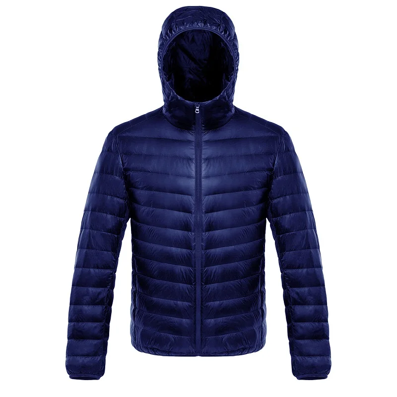 

New Autumn Winter Man Fashion Duck Down Jacket Ultra Light Men Clothes Thin M-5XL Autumn Jackets Men Stand Collar Outerwear Coat