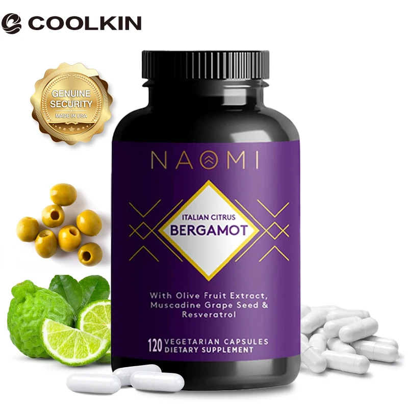 Italian Bergamot Capsules for Cholesterol and Cardiovascular Health Antioxidants and Healthy Inflammation