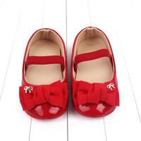 Baby Girl Shoes Cute Bowknot Toe-covered Soft PU Mary Jane Shoes Anti-slip Sole Spring Summer Sandal for 0-6-12m Baby Girl 2023 4