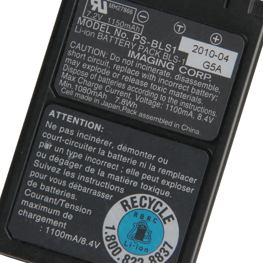 Replacement Battery 1150mAh PS-BLS1 For Olympus E-P1 E-P2 E-PL1 E-P3 E-PL3 E-PM1 E-620 Rechargeable Batteries