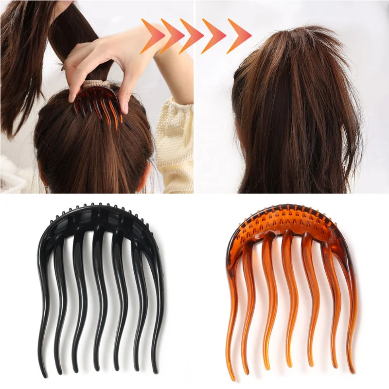 Women Volume Inserts Hair Clip Bouffant Ponytail Hair Comb Bun Ponytail