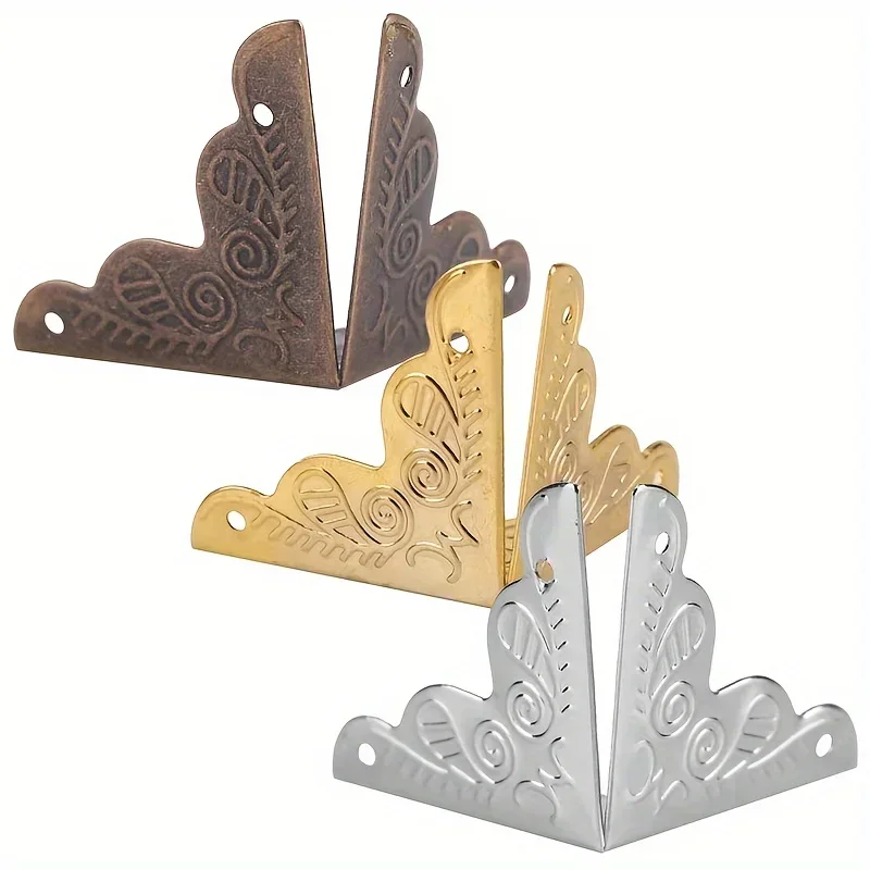Furniture Corner Protector 12pcs Wooden Box Cover for Jewelry Chest Wine Case
