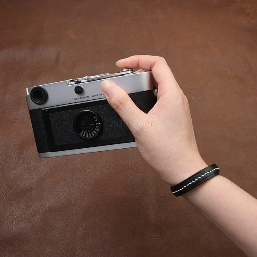 가죽 소가죽 카메라 손목 스트랩 빈티지 문학풍 디지털 랜야드 핸드 로프 (마이크로 SLR DSLR 카메라용)