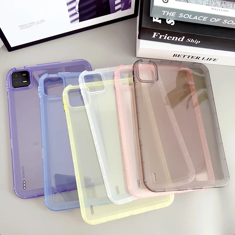 Cute Shockproof Clear Silicone Tablet Case - Thick, Soft Protective Cover