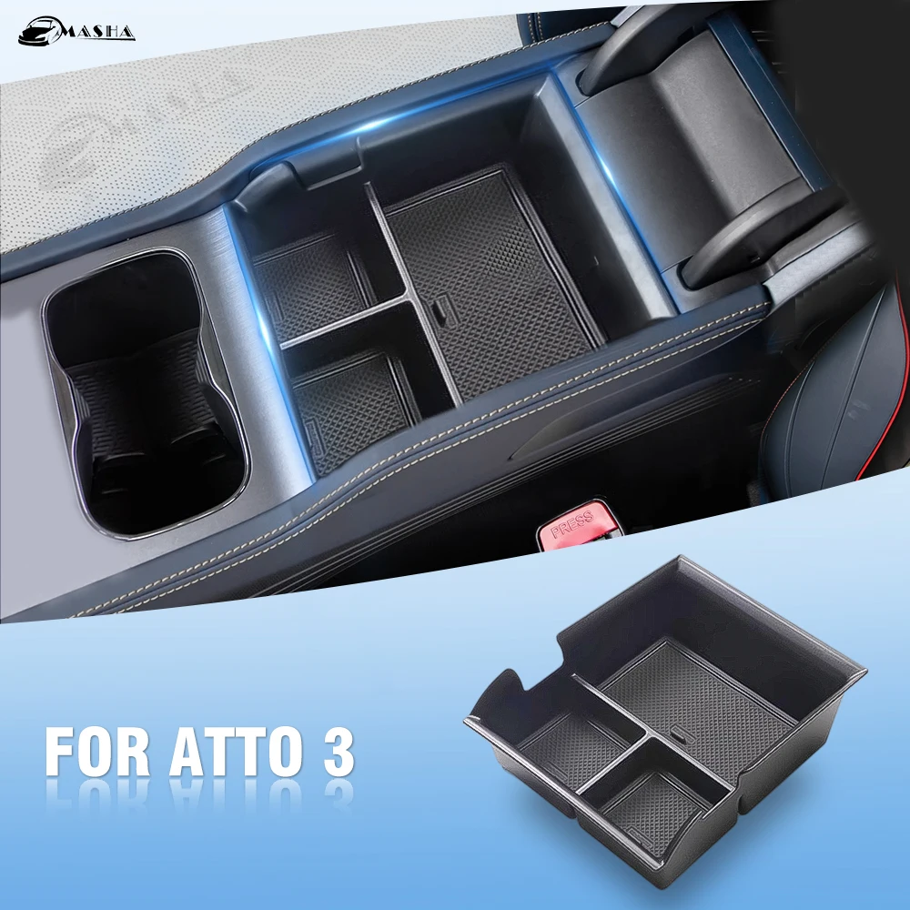 Per Byd Atto 3 Yuan Plus 2022 2023 Car Center Console Btorage Box Bracciolo Box Vassoio Portaoggetti Accessori Atto3