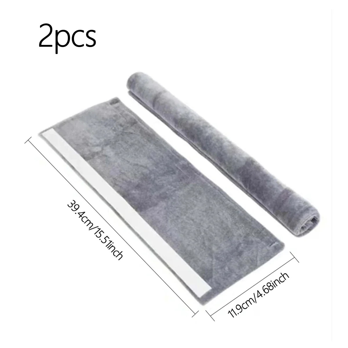 2pcs Soft Plush Refrigerator Door Handle Covers- Easy Clean, Double Door Dust Shields-ldeal for Kitchen Appliance Handles