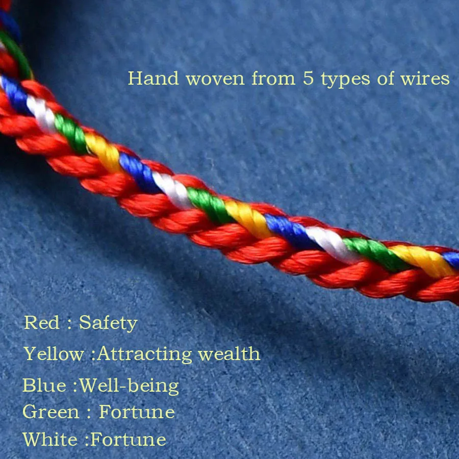 Handmade Braided Men Bracelet with String Cord Chain