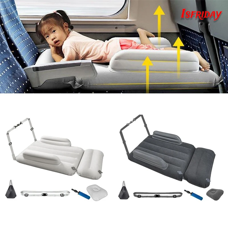 

Baby Child Inflatable Mattress Air Bed Long Distance Teavel Car Plane High Speed Rail Travel Self Driving Rear Sleep Air Bed