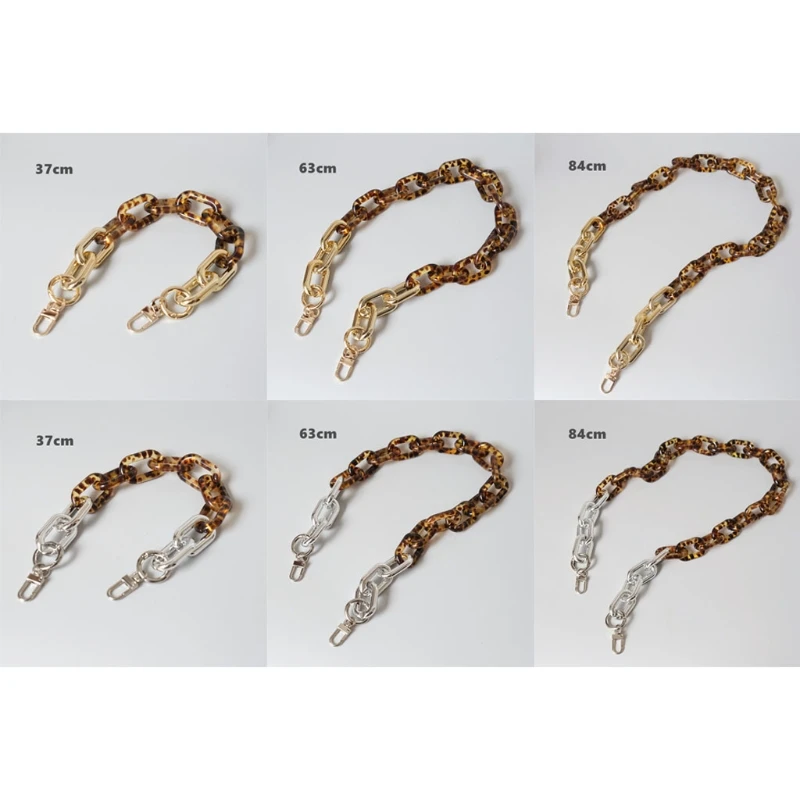 

Bag Handle Chain DIY Resin Handbag Strap Shoulder Purse Detachable Replacement