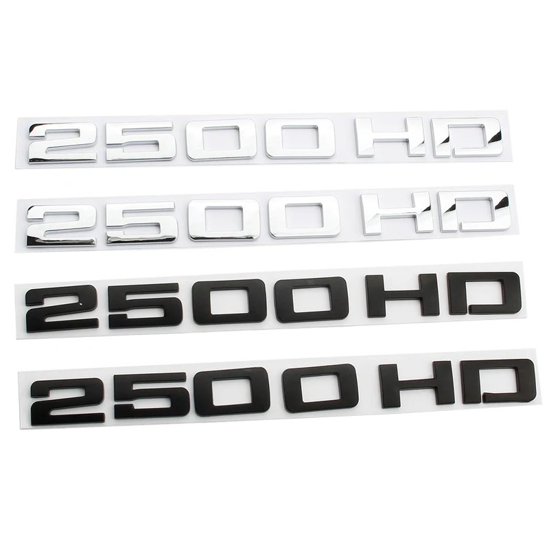 자동차 트렁크 글자 배지 엠블럼 스티커, 쉐보레 GMC 실베라도 2500HD 시..