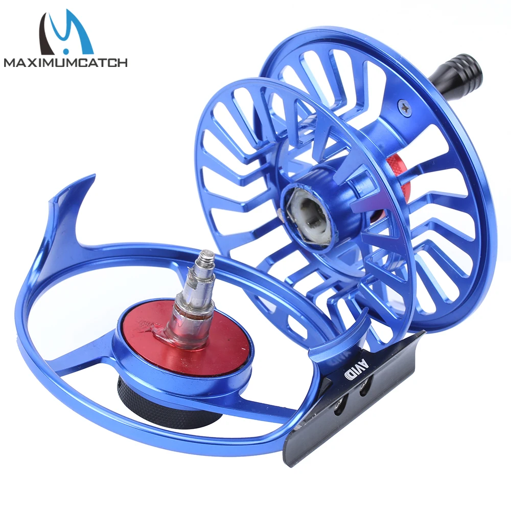 Maximumcatch AVID Fliegenrolle 1/3/4/5/6/7/8WT CNC-gefrästes Aluminium mit Mikro-Einstellbarem Bremsmechanismus und Großem Spulenlager für Forellen- und Barschfliegenangeln – Detail 23