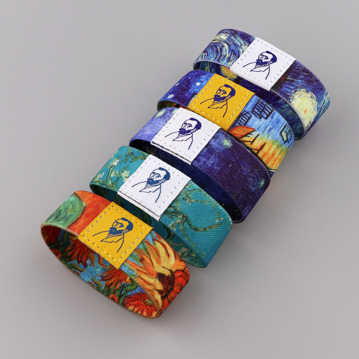 Van Gogh Armbänder für Damen Herren Mädchen Sport Handgelenk Band Kunst Gemälde Sternenhimmel Armbänder Armreif Party Geburtstag Schmuck Geschenk