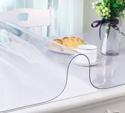PVC transparent tablecloth and table mat protective film, scratch resistant tablecloth, heat-resistant tablecloth Room Decor