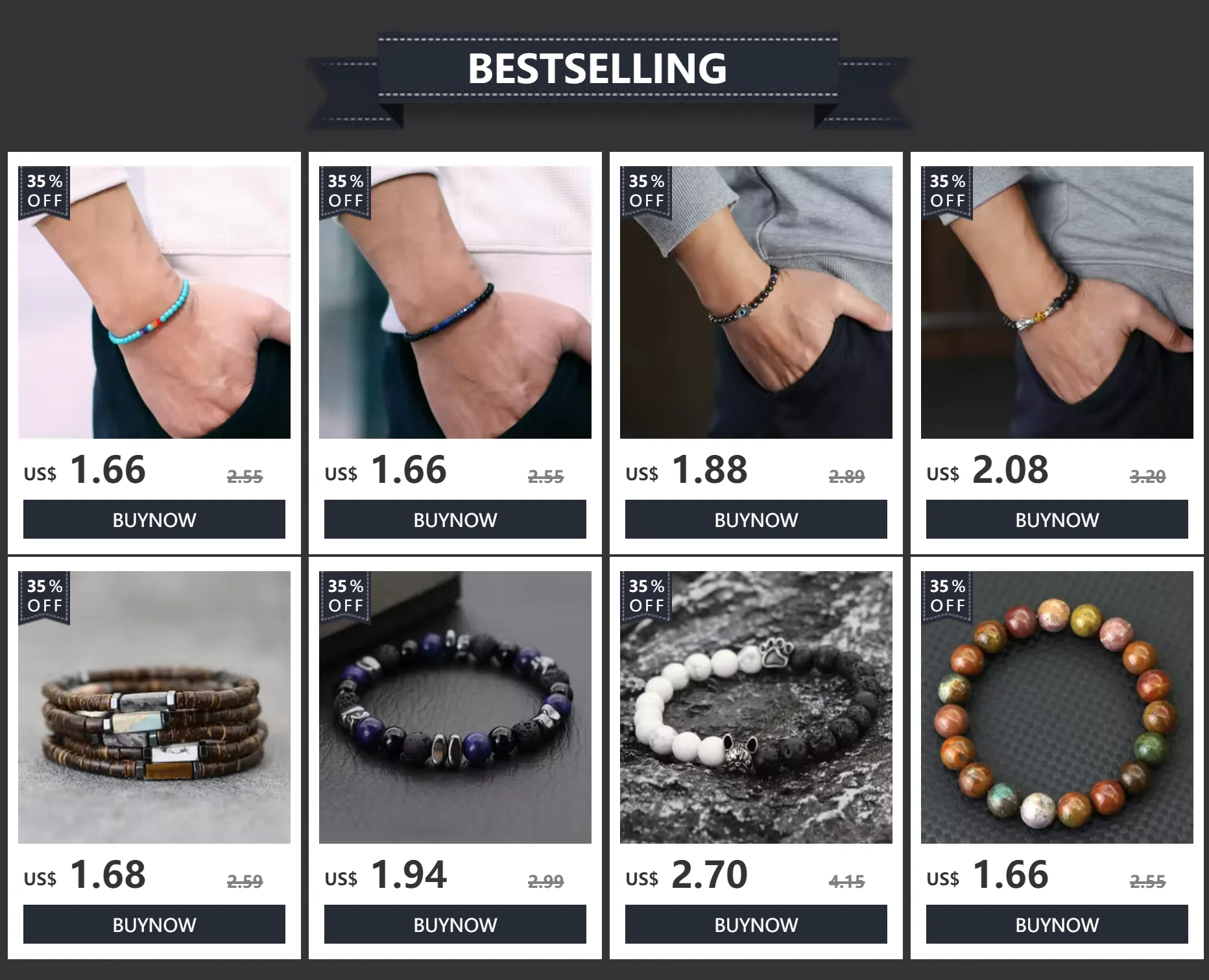 2 Teile/satz Natürliche Stein Armband Für Männer Luxus Zirkonia Wrap Armband Unregelmäßige Healing Hämatit Armband Vater Tag Geschenk Pulseria – Detail 1