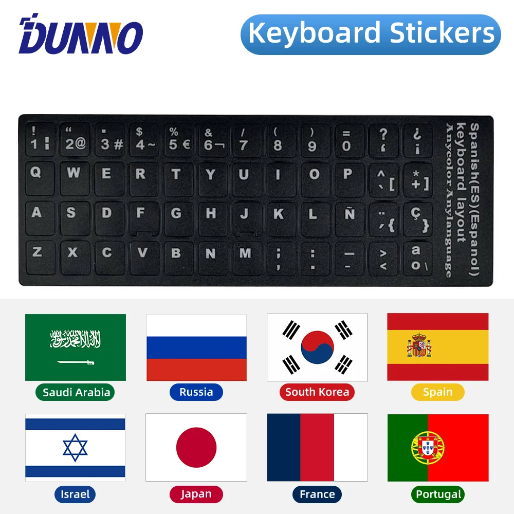 KeyboardStickersForSpanishPortugueseArabicRussianKoreanFrench