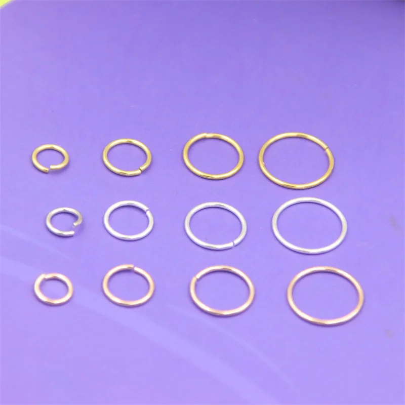 

10pcsLefei Jewelry Fashion Classic Simple Linear Opening Round Circle Earring Women 925 Sterling Silver Party Luxury Accessories