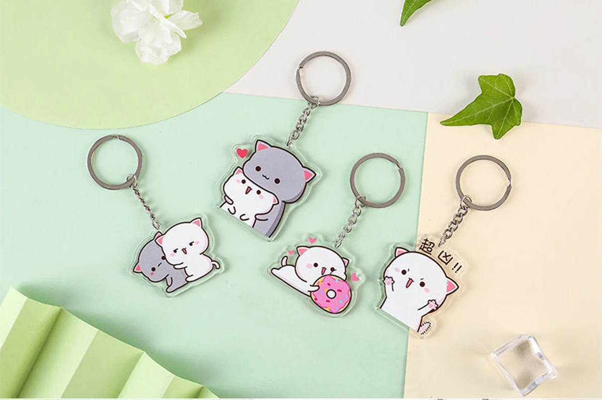 Mitao Cat Acrylic Keychain