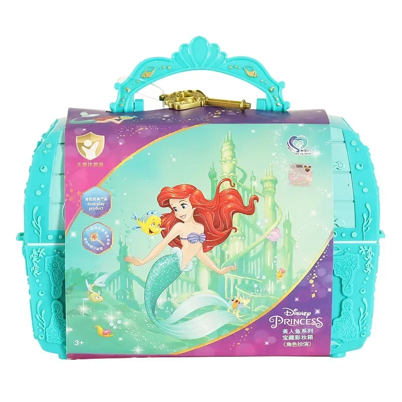 New Disney girls mermaid princess real elsa Cosmetics Make up set  Beauty makeup box With original box kids  gift 2