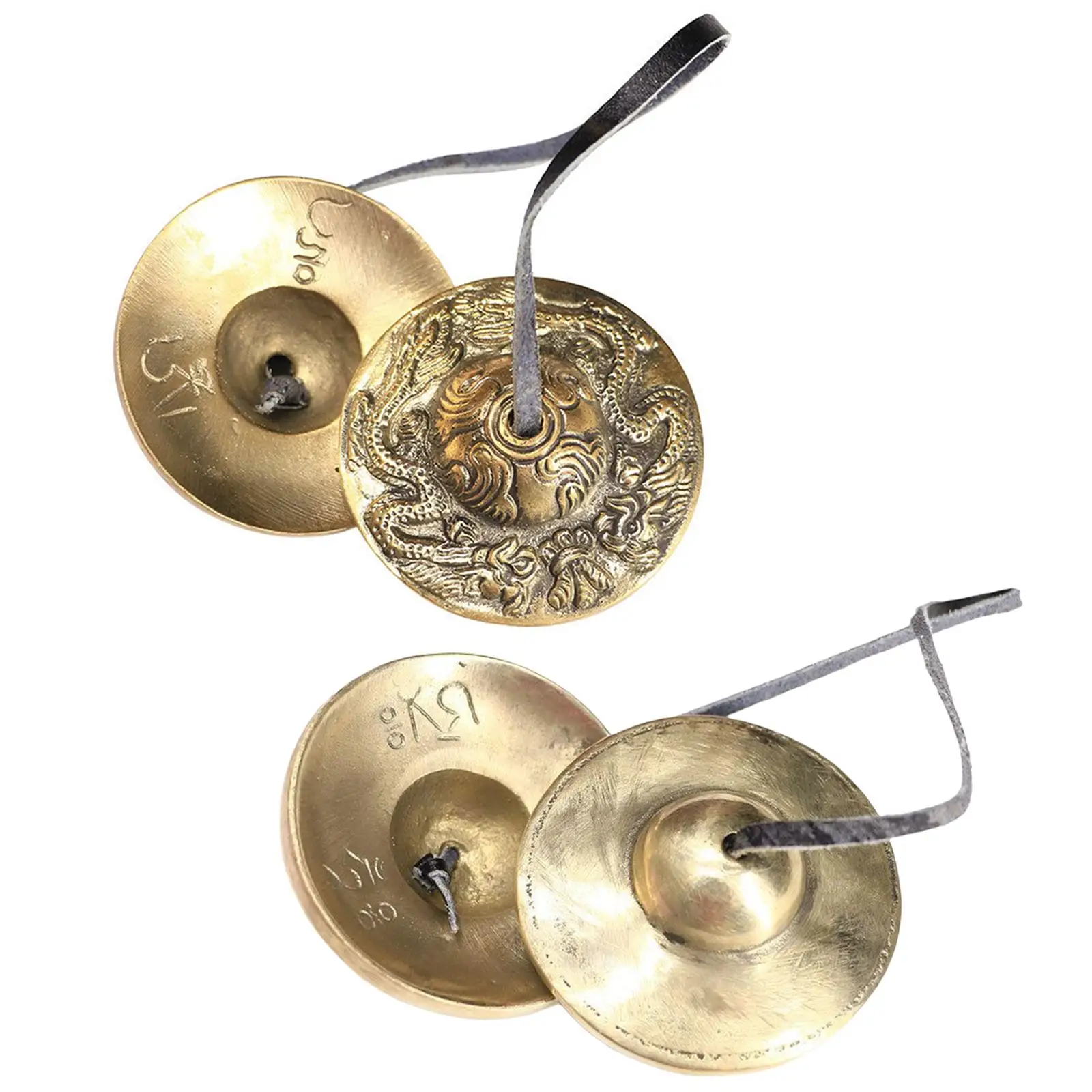 2.6in/6.5cm Handcrafted Tibetan Meditation Tingsha Cymbal Bell