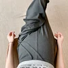 2025 Spring Maternity Drawstring Waist Pants Long Loose Casual Pregnant Woman Trousers Wide Legs Pregnancy Straight Pants 4