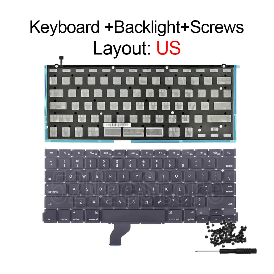 ο A1502  + Ʈ + 100Pcs Macbook Pro Retina 13 A1502 2013 2014 2015 EMC2678 EMC2875 EMC2835