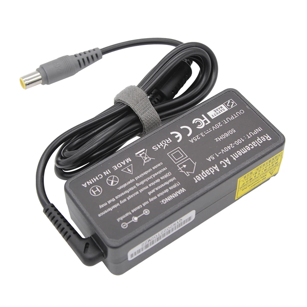 Adaptador ac Laptop para Lenovo Carregador Pin 20v 3.25a 65w 7.9x5.5 mm Lenovo C100 C200 N200 X200 X300 R400 R500 T410 T510 V100 V200 - Imagem 5