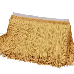 1/5Yard 15cm Wide Gold Tassel Fringe Lace Trims Diy Sewing Stage Wedding Dress Ribbon Handmade Curtain table clothing Decoration