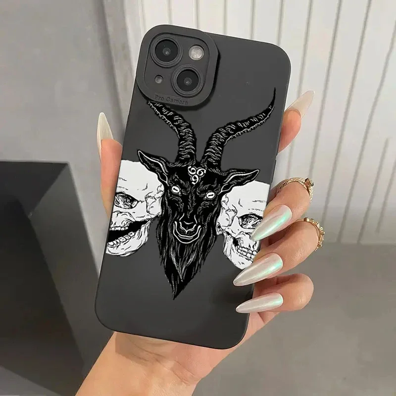 Artistic Skull Black Lips Soft TPU Phone Case - Stylish Protective Back Cover