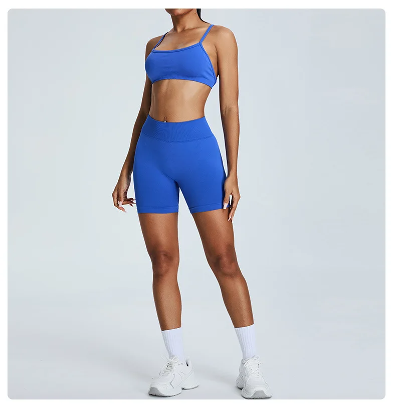 Seamless Yoga Shorts Women's Three-point High-waist Sweatpants Nude Quick-drying Fitness Yoga Clothes Gym Shorts Women Leggings