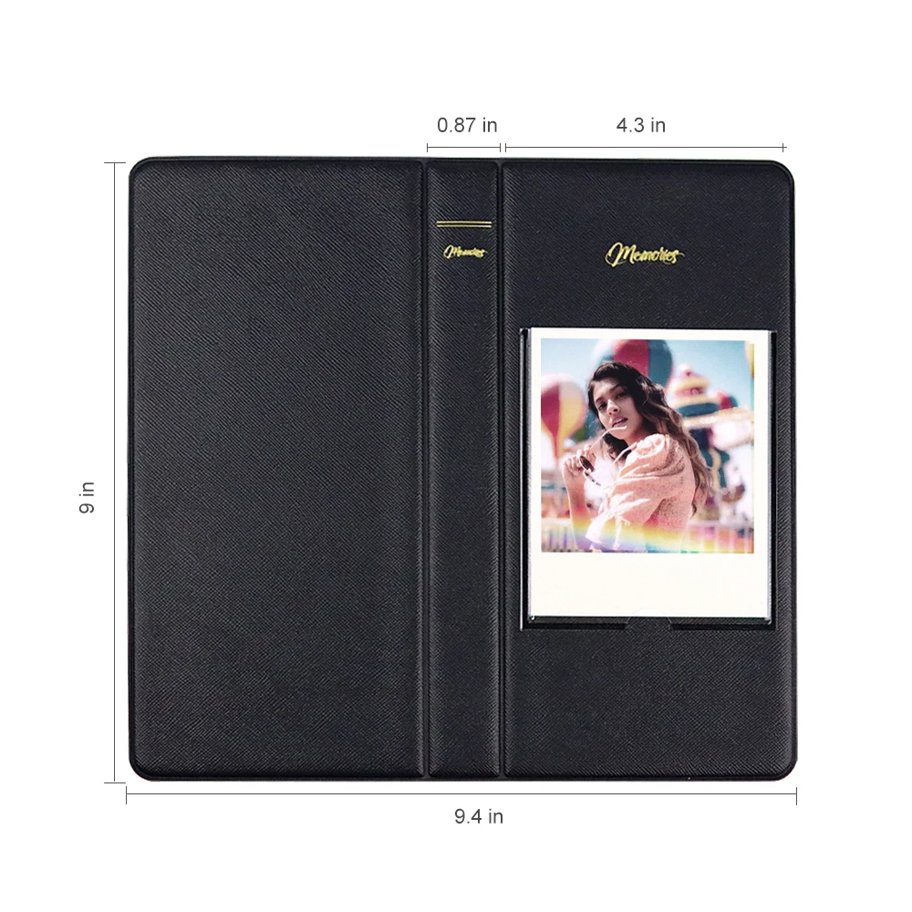 64 Pockets Photo Film Album Storage Book for 600 Film for Fujifilm Instax Wide 300 210 400 Link Printer Storage Album photo film album