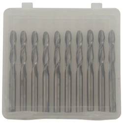 Conjunto de kit combinação de moinho de extremidade, 40 peças cnc roteador bits cortador ferramenta de fresagem de corte, incluindo nariz liso/bola nariz end mill, nano c