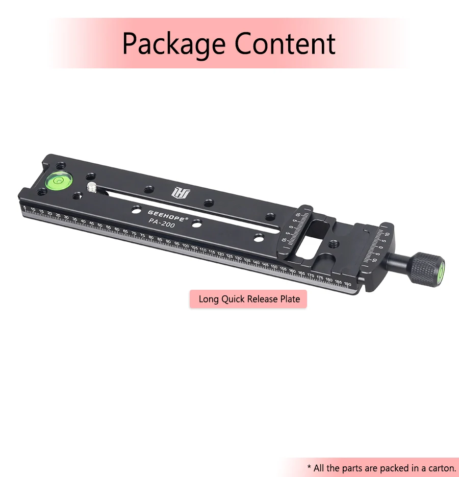 200mm PA-200 Long Quick Release Plate Arca Swiss Universal Standard Rail Nodal