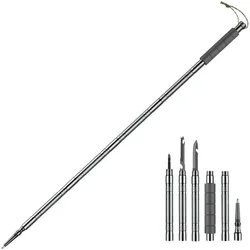 Foldable Multifunctional Hiking and Trekking Poles (Black)