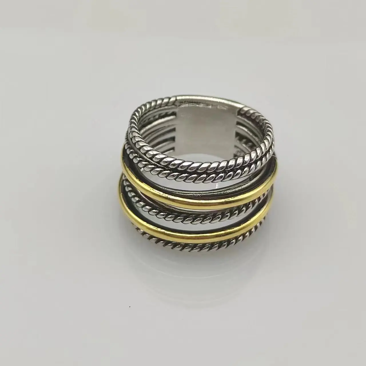 

DY Cable Rings Diamond Women And Men Luxury Punk Zircon Party Fashion