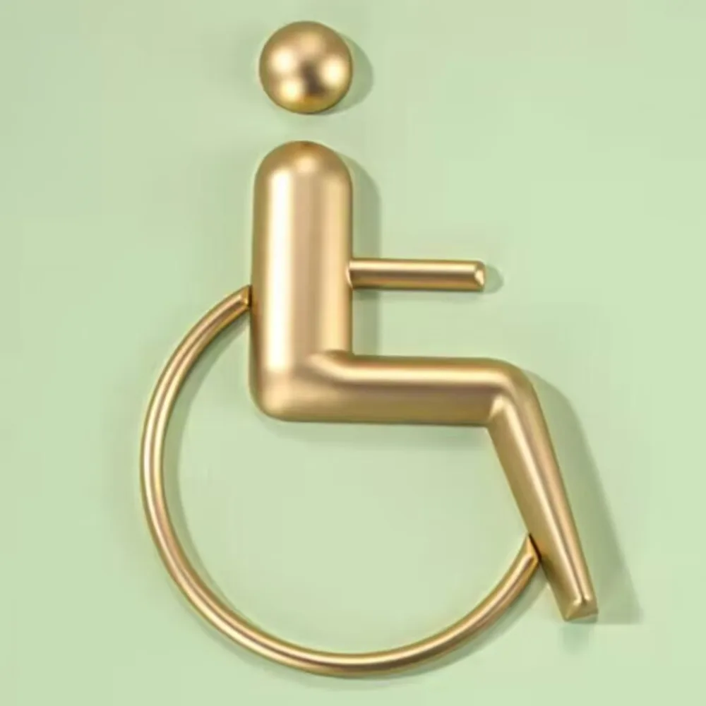 도어 사인 남성과 여성 화장실 사인 스타일 라운드 사인 간판 호텔 홈스테이 레스토랑 사무실 클럽 WC 사인