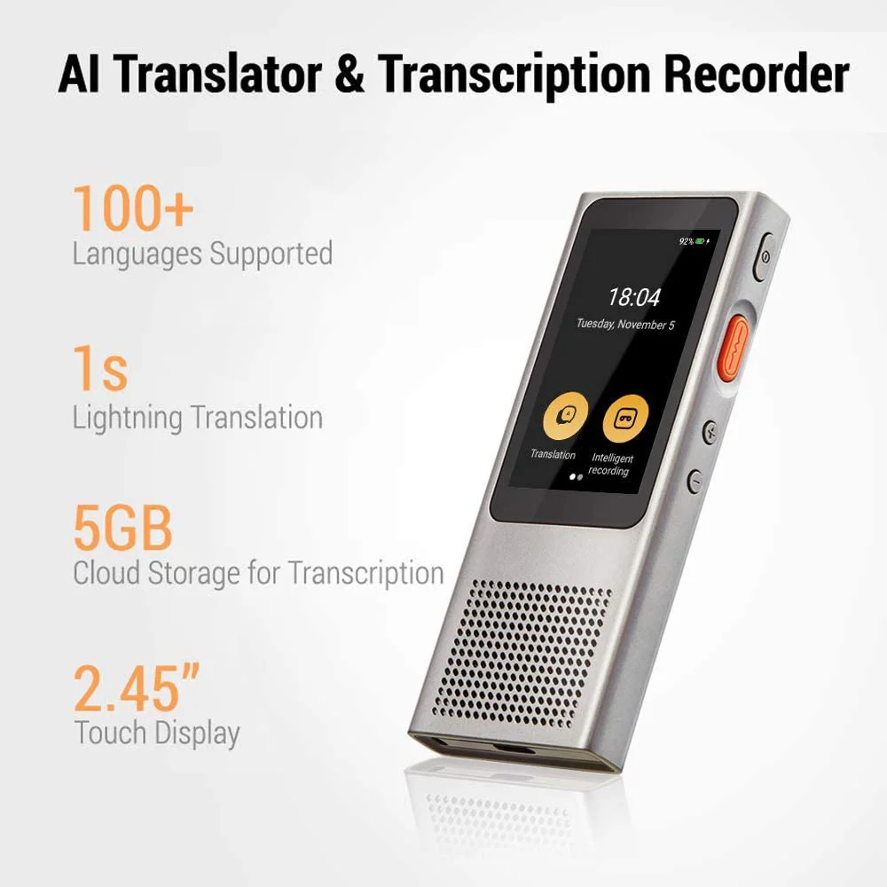 Original Langogo Digital Voice Translator and Recorder Dictation