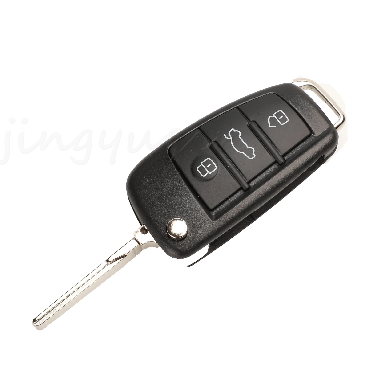 Premium Folding Key Remote Case Shell - 3 Button Design by Jingyuqin