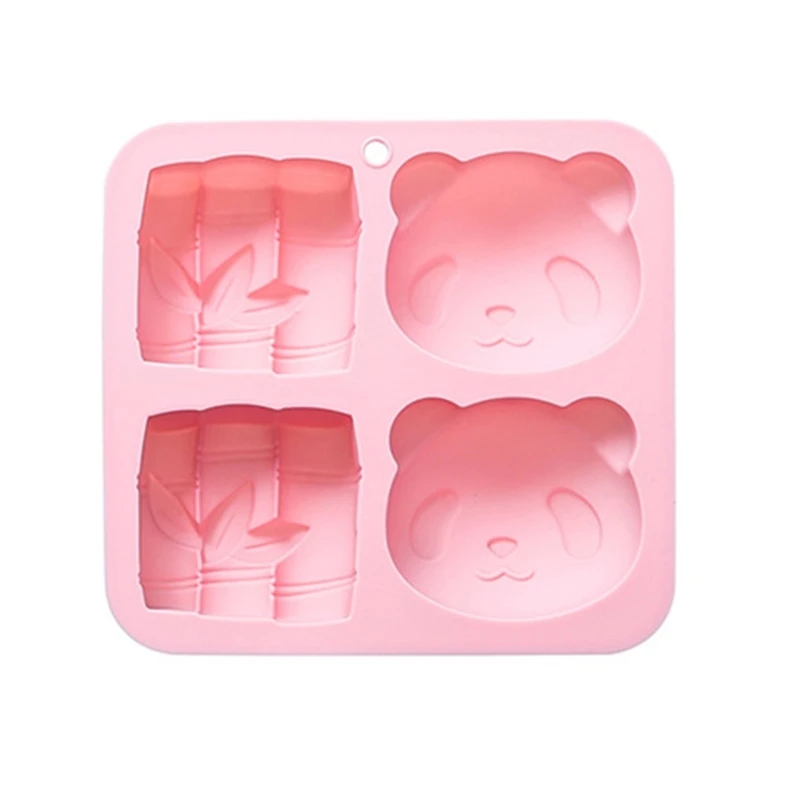 Description Picture 6 of itemCute Cartoon Bamboo Panda Shaped 3D Soap Molds Silicone Moulds for Homemade DIY Cake Mousse Jelly Candy Cookie Making Tool