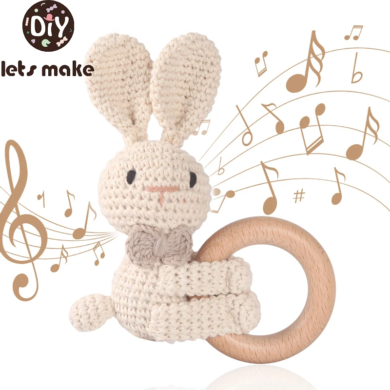 1pc Baby Rattle Bunny Toy Silicone Beads DIY Children Toy Rabbit Teether  BPA Free Cartoon Baby Toys 0-12 Months Birthdays Gift - Realistic Reborn  Dolls for Sale