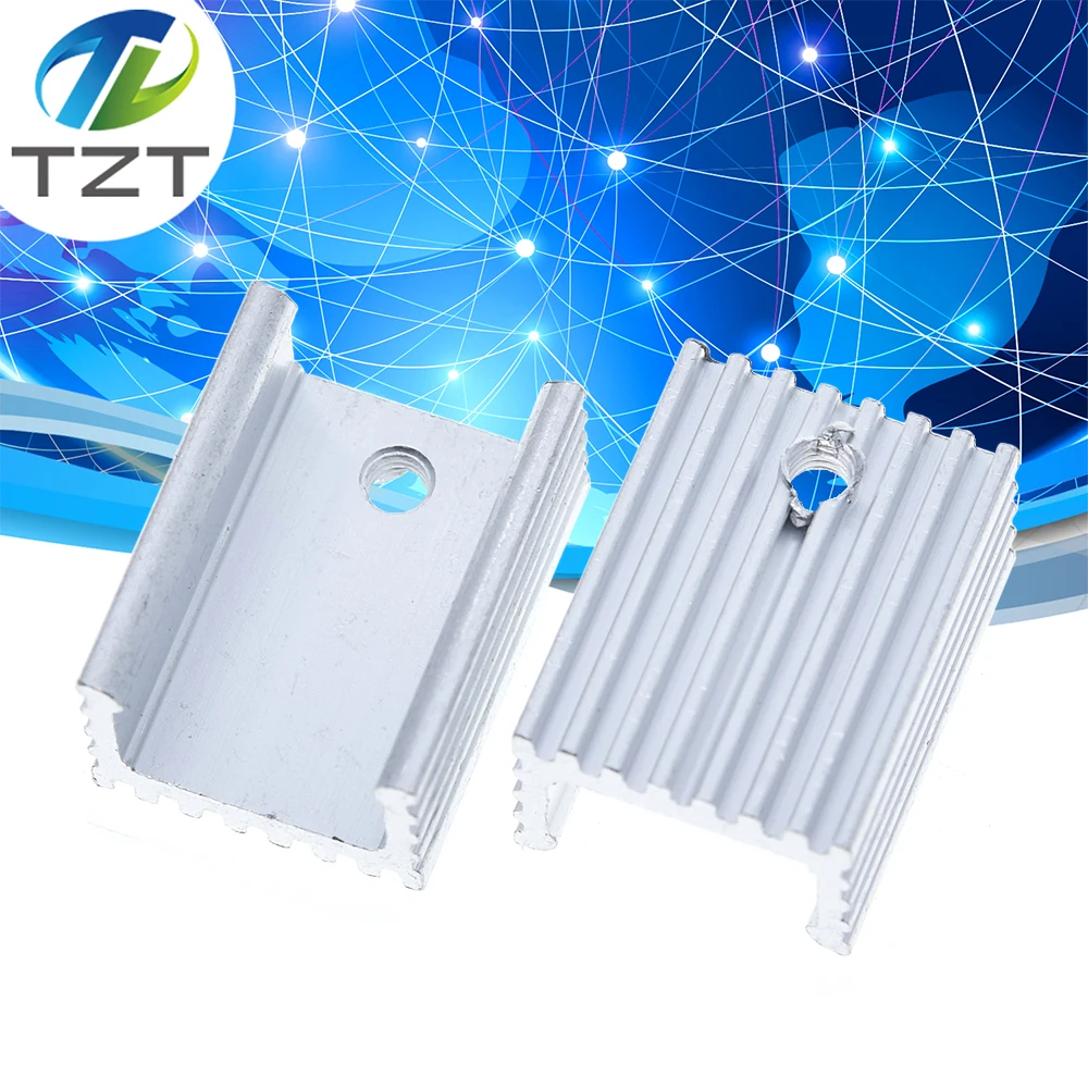 10/30 Stück Aluminium TO-220 Kühlkörper TO 220 Kühlkörper Transistor Kühler TO220 Kühler Kühlung 20*15*10MM