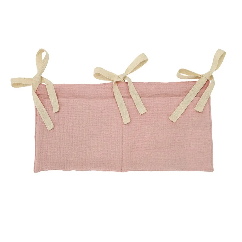 Organizer per Culla, Borsa Portaoggetti per Lettino con 2 Tasche, Borsa Appendibile per Pannolini e Giocattoli, Organizzatore per Passeggino - immagine 4