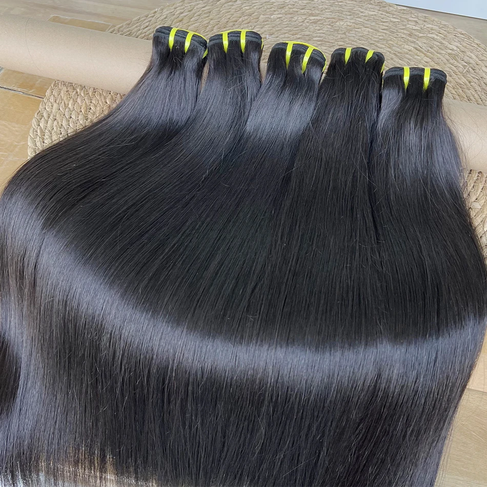 

Maki 10A Grade Bone Straight 100% Raw Human Hair Bundles 10-30inches Hair Weave Extensions