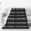 Custom DIY Your Image Super Soft Blanket Add Design Travel Throw Blanket Winter Aesthetic Flannel Bedspread Sofa Bed Cover 2