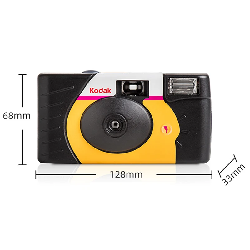 1-6 Pcs Original 39 Photos Kodak HD Power Flash FunSaver Single Use Disposable Film Camera ISO800 Manual Flash (Expiry date2026)