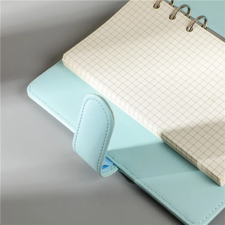 A5/A6 raccoglitore per Notebook marmorizzato in pelle PU Budget Planner 6 raccoglitore  ad anelli copertina