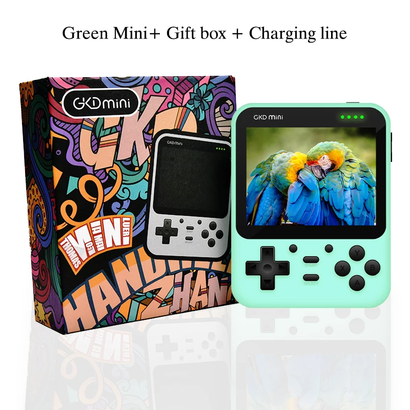 New POWKIDDY GKD Mini Handheld Game Console 3.5 IPS Screen ZPG Open Source GKDMINI Retro Gaming Players PS Children's Gifts 