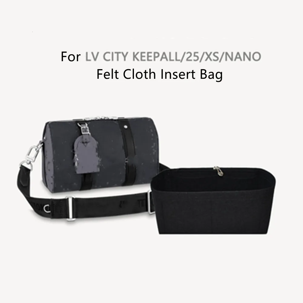 For city keepall nano xs Felt Insert Organizer Make up bag Travel